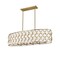 Z-Lite Harden Linear Chandelier, 10-Light, 13 In.W x 43 In.L x 11.75 In.H, Modern Gold/White 1948-42L-MGLD - alternate 4